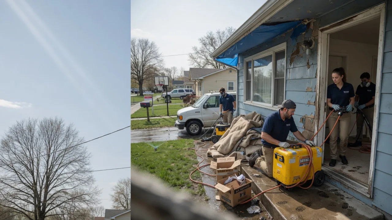 Basement Flood Cleanup in Garden Prairie, IL near me